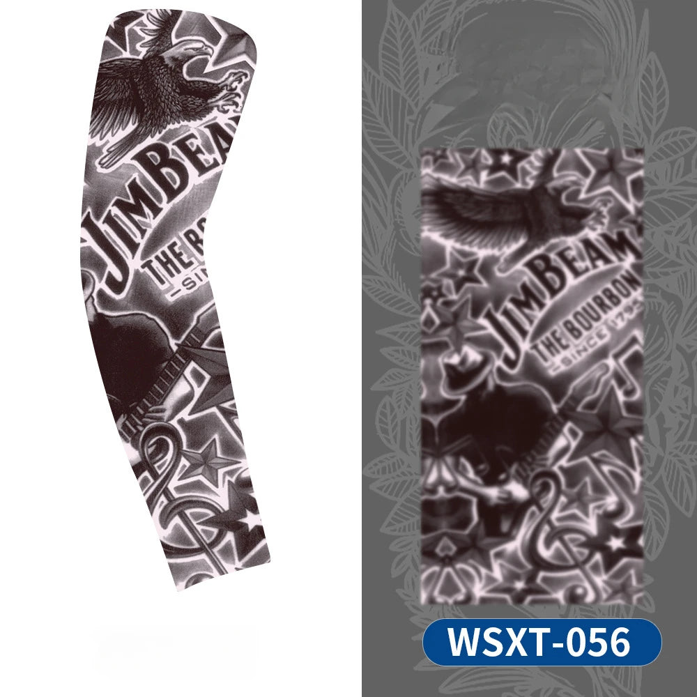 Tattoo Print UV Protection Arm Sleeves – Cooling &amp; Quick-Dry (Unisex)