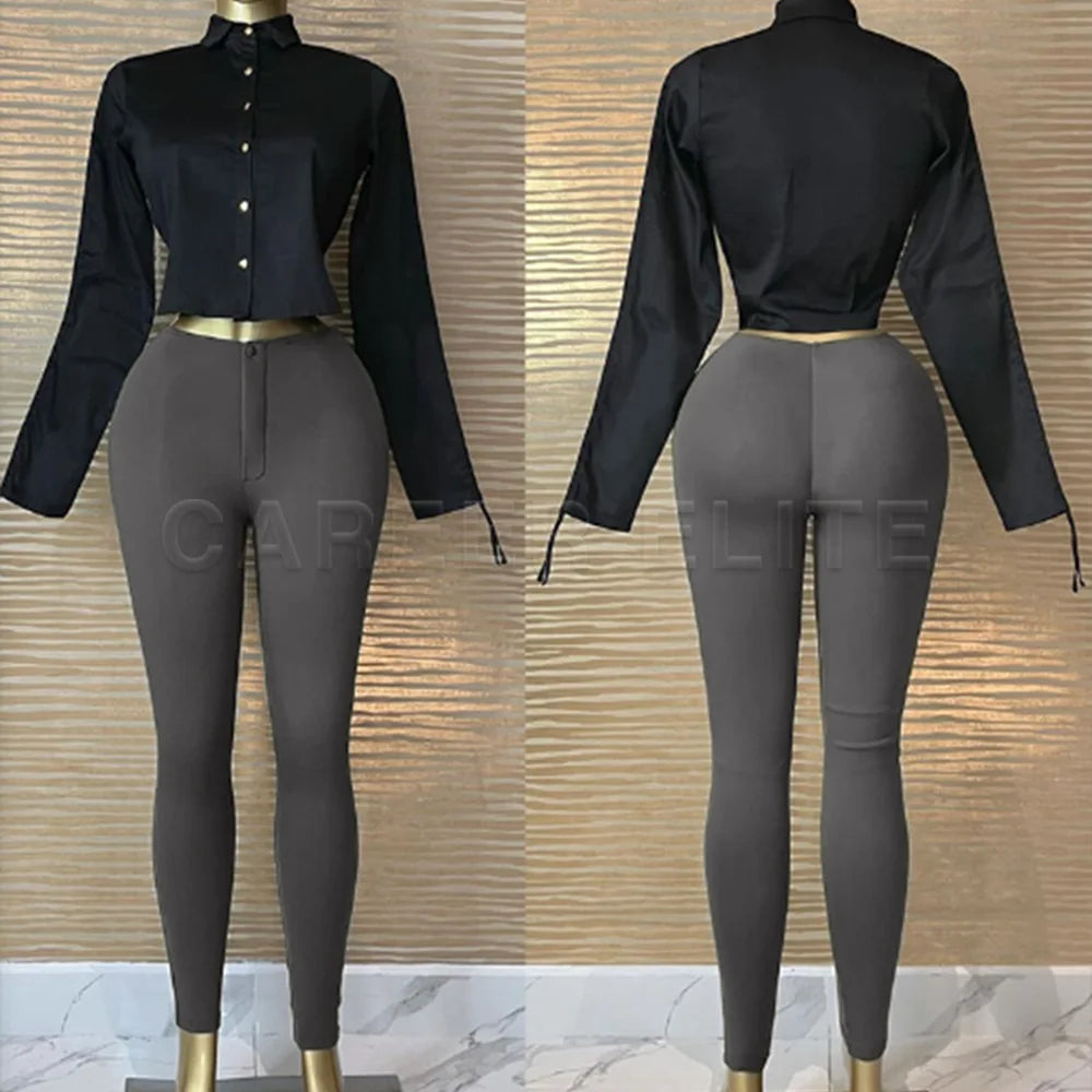 Women’s High-Waist Skinny Stretchy Leggings