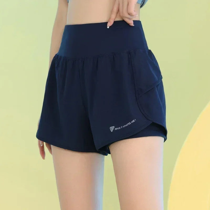 PHIGEER Women Yoga Shorts with Pocket – Lightweight Gym Shorts