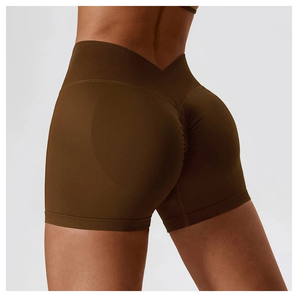 Women’s High-Waist Scrunch Butt Yoga Shorts