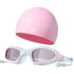 Pro Swim Goggles & Silicone Cap Set – Anti-Fog & Waterproof