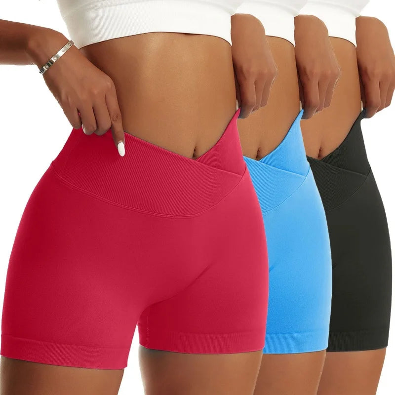 3-Pack Women’s Scrunch Butt Yoga Biker Shorts