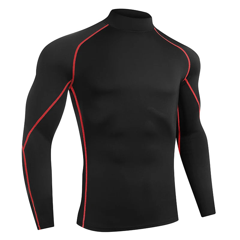 Men’s Quick-Dry Long Sleeve Compression Running Shirt
