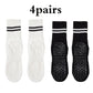 Women’s Non-Slip Pilates & Yoga Socks – 4 Pairs