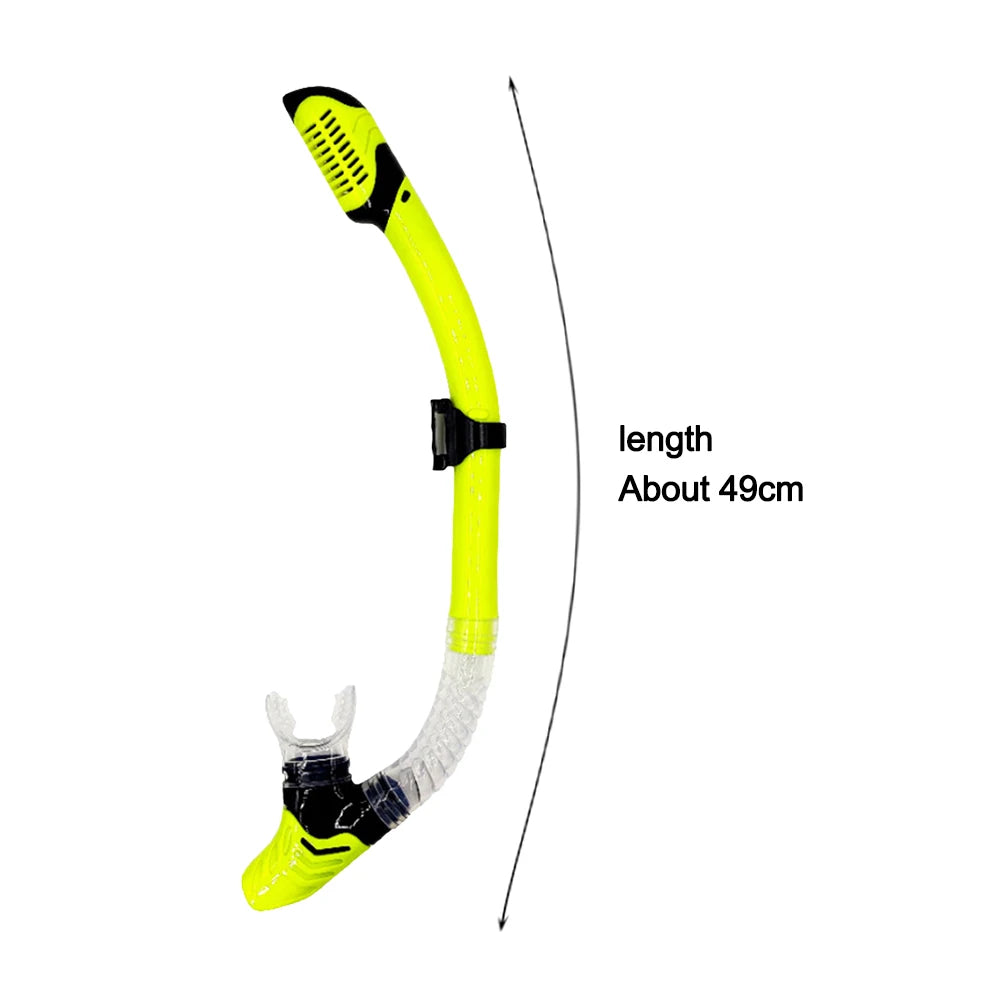 Full Dry Silicone Snorkel with Flexible Mouthpiece
