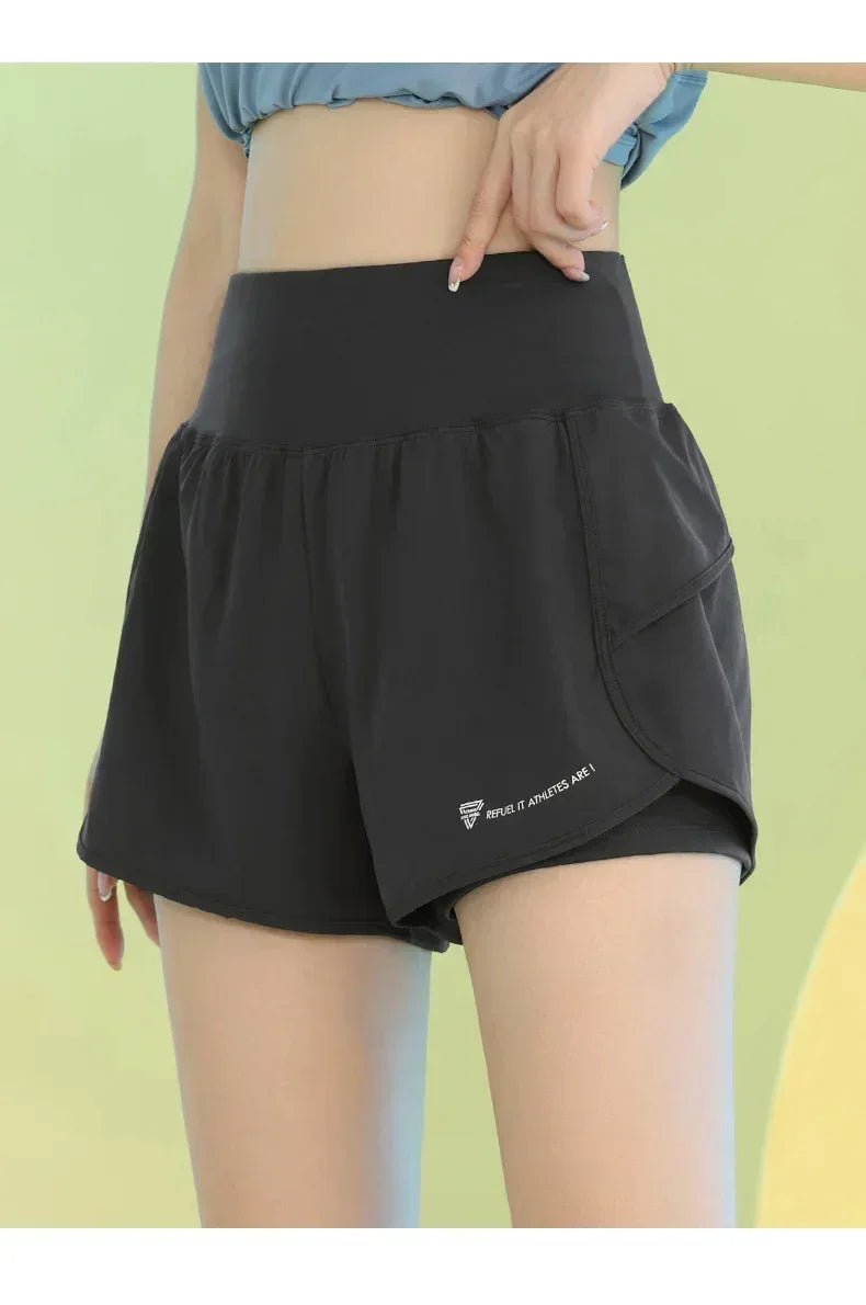 PHIGEER Women Yoga Shorts with Pocket – Lightweight Gym Shorts