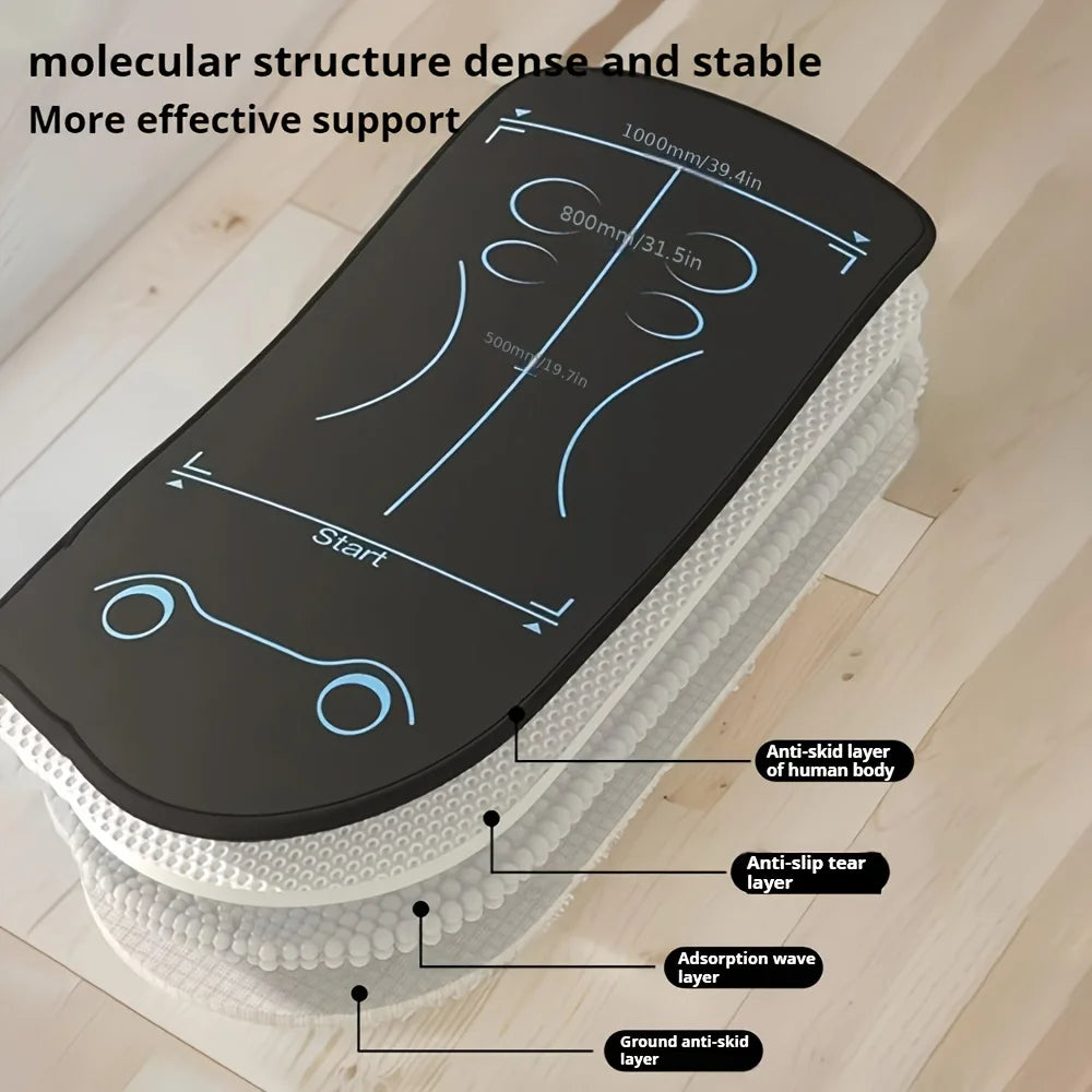 Shock Absorbing Belly Wheel with Silent Kneeling Pad