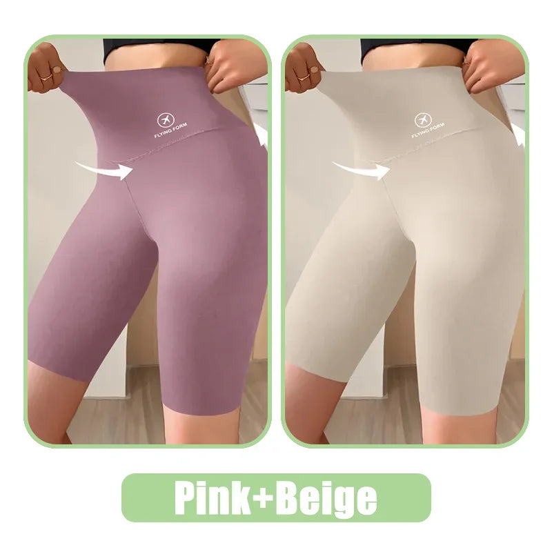 Women’s High Waist Gym & Cycling Shorts (M–XL)