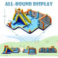 Inflatable Water Slide 15x16.5FT Mega Water Soccer Waterslide Park with Big Splash Pool