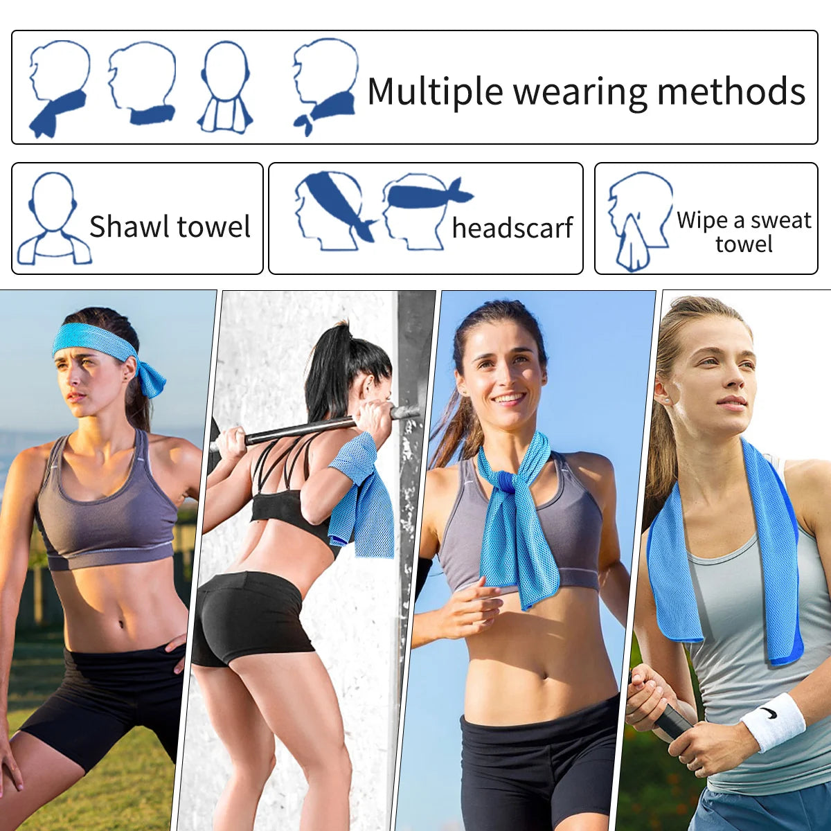 Portable Cooling Towel with Silicone Case – Quick-Dry Sports Towel