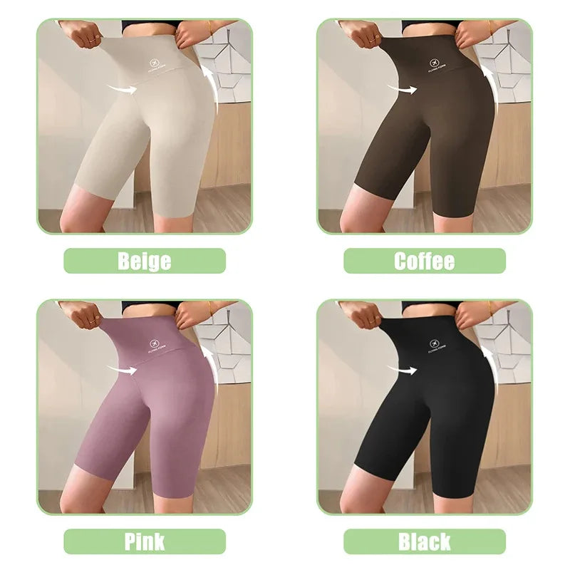 Women’s High Waist Gym & Cycling Shorts (M–XL)