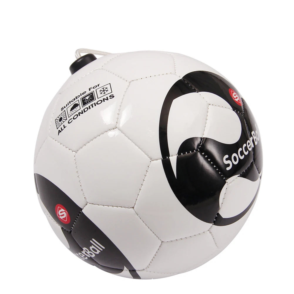 Beginner Soccer Training Ball with Kick Practice Belt – Size 2