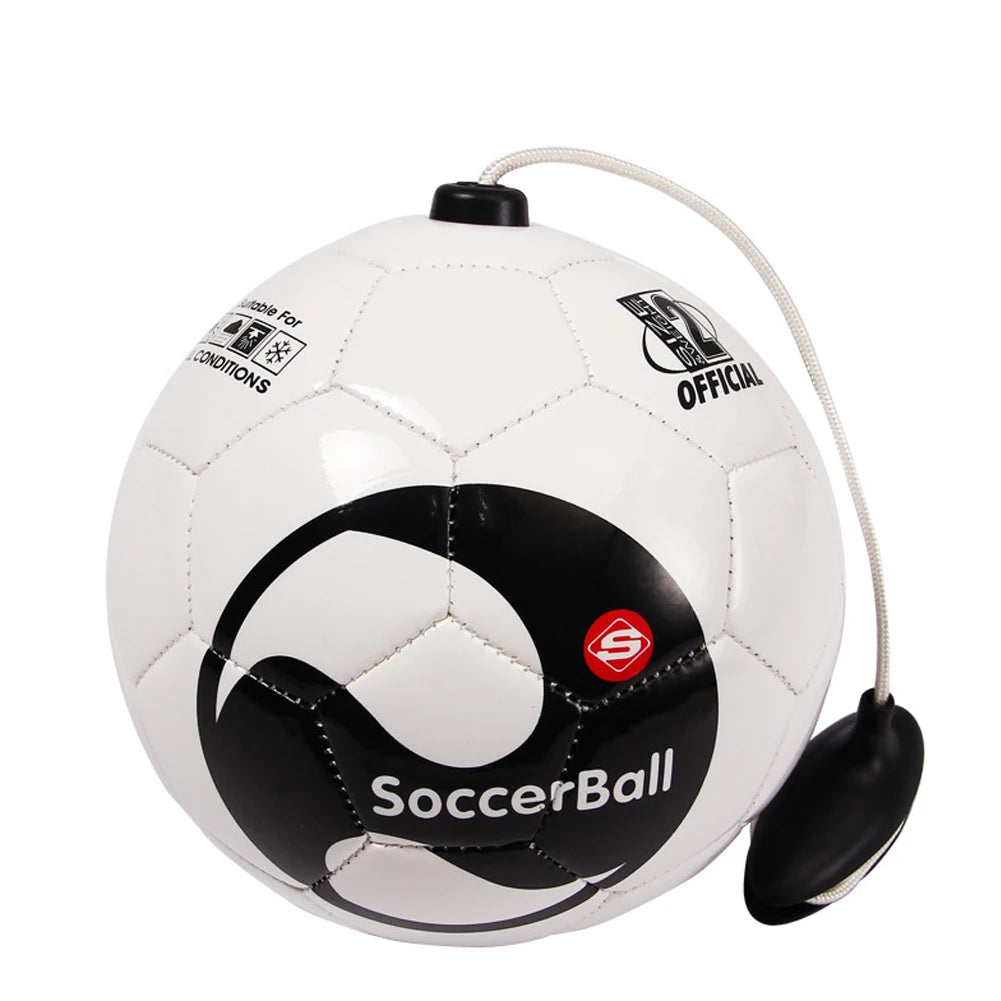 Beginner Soccer Training Ball with Kick Practice Belt – Size 2