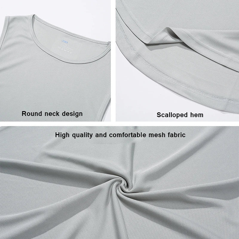 Men’s Quick-Dry Loose Gym Tank Top – Basketball Vest