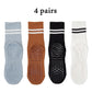 Women’s Non-Slip Pilates & Yoga Socks – 4 Pairs