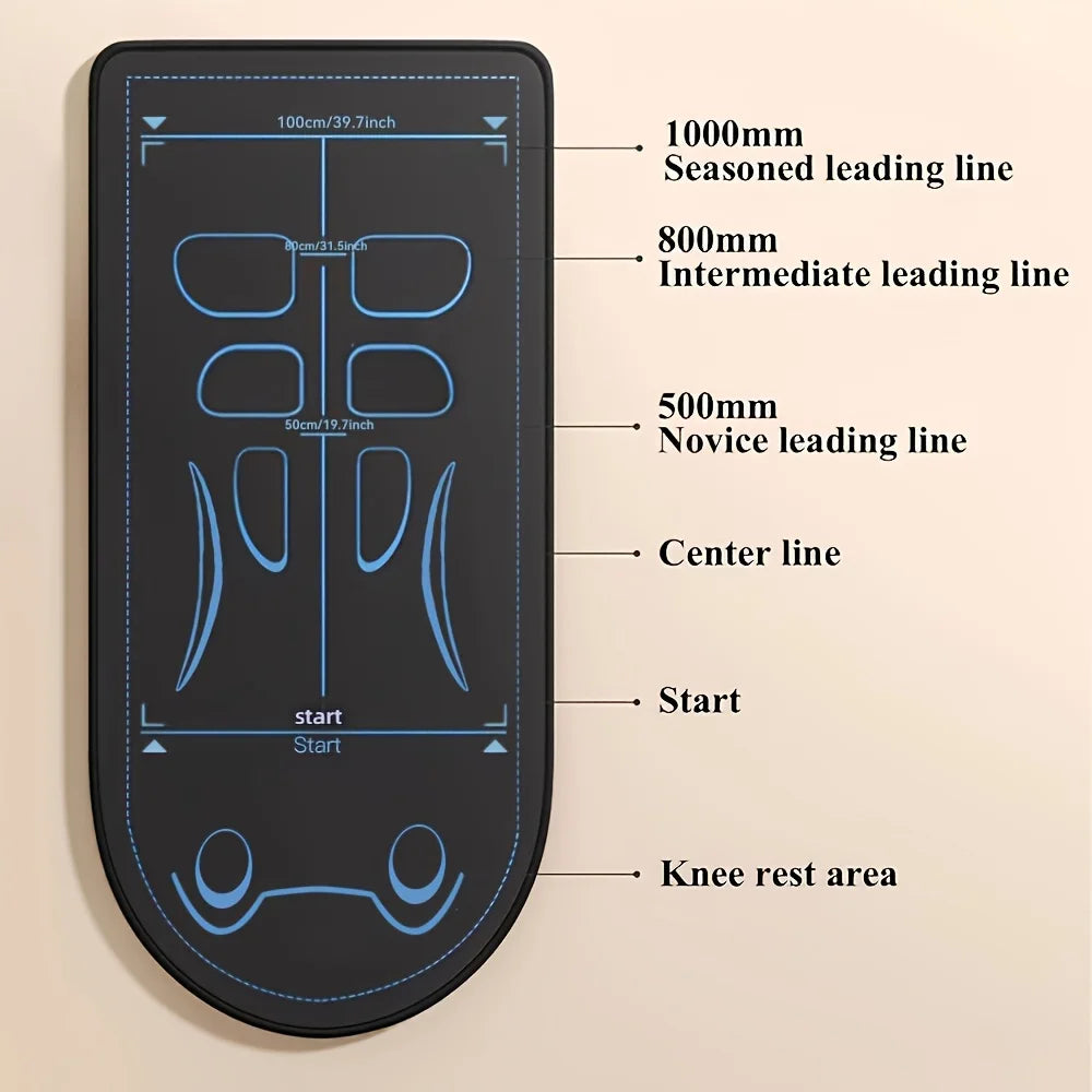 Shock Absorbing Belly Wheel with Silent Kneeling Pad