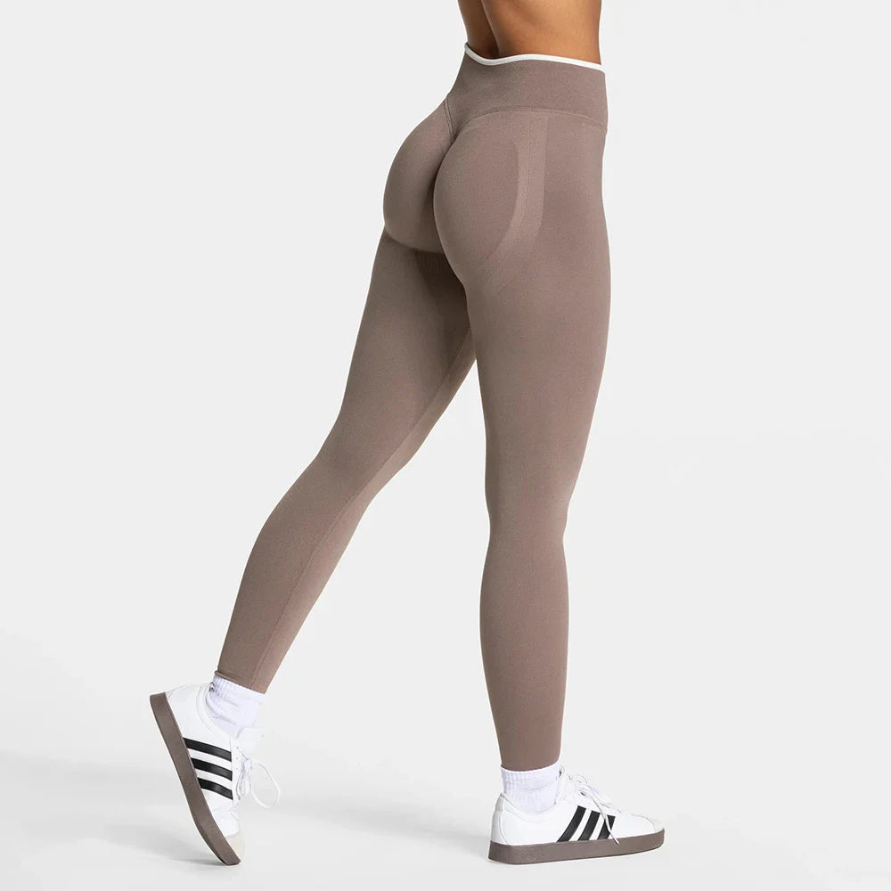 Women High Waist Seamless Scrunch Yoga Leggings