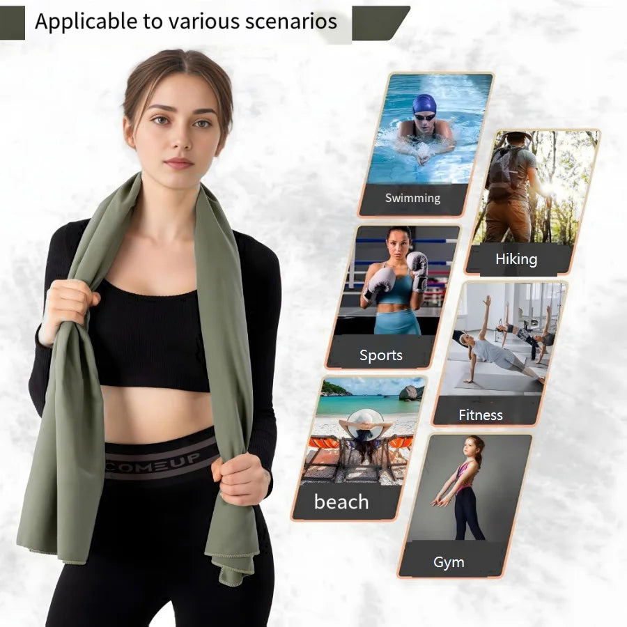 Oversized Microfiber Beach Towel – Quick Dry & Sand-Free (31.5"x71")