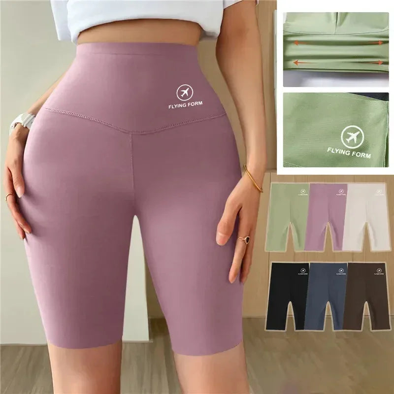 Women’s High Waist Gym & Cycling Shorts (M–XL)