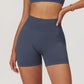 Women’s Ribbed High-Waist Push-Up Yoga Shorts