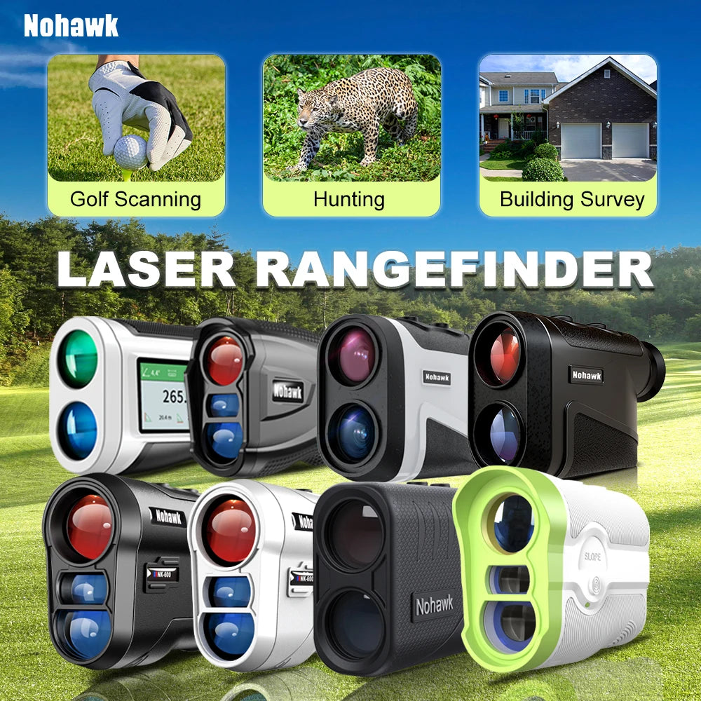 Nohawk Golf Laser Rangefinder – Flag-Lock & Slope Mode