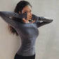 Women Long Sleeve Yoga & Running Sports Top