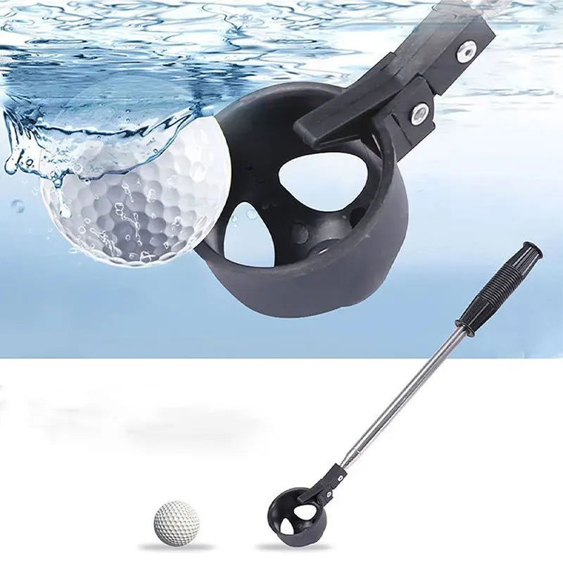 Telescopic Golf Ball Retriever – Stainless Steel with Auto Lock