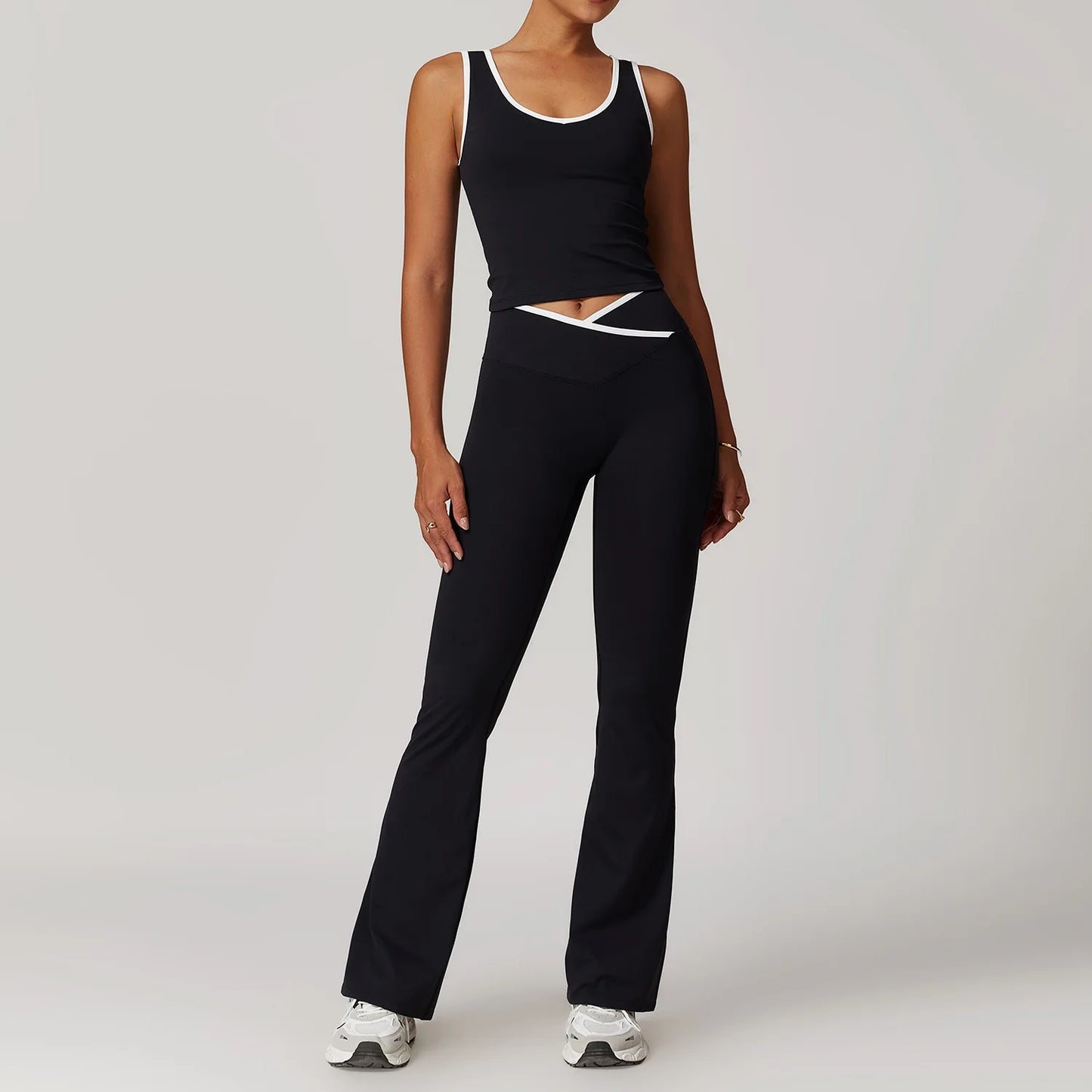 2-Piece Women’s Nude-Feel Yoga Set – Sport Bra & Leggings