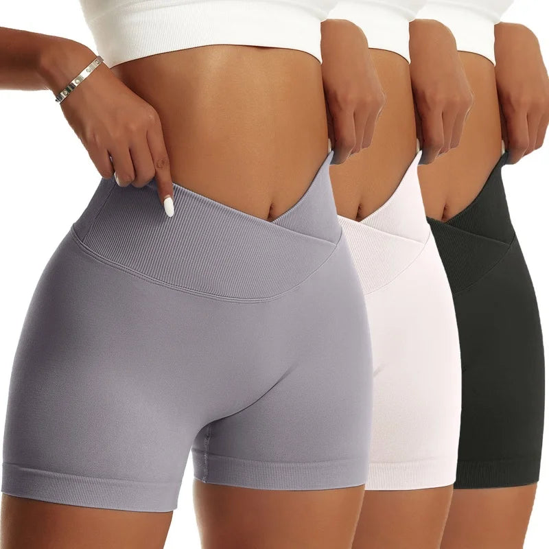 3-Pack Women’s Scrunch Butt Yoga Biker Shorts