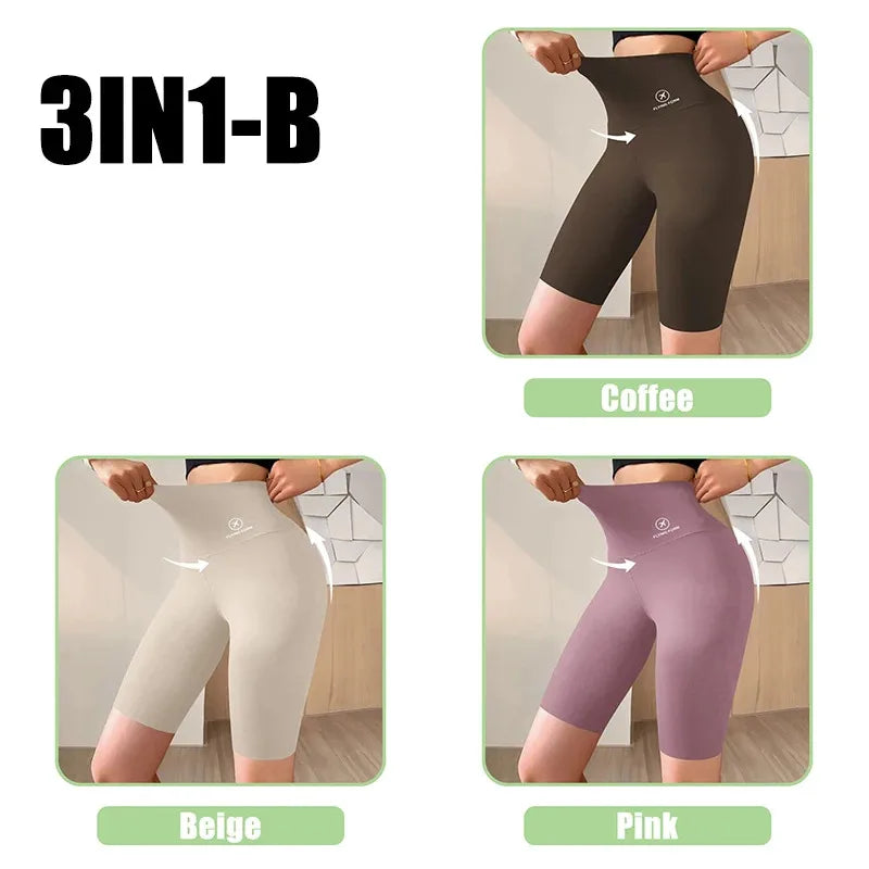 Women’s High Waist Gym & Cycling Shorts (M–XL)