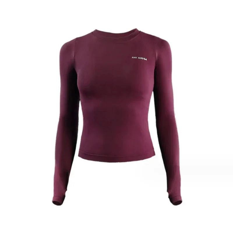Women Long Sleeve Yoga & Running Sports Top