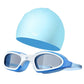 Pro Swim Goggles & Silicone Cap Set – Anti-Fog & Waterproof
