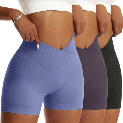 3-Pack Women’s Scrunch Butt Yoga Biker Shorts