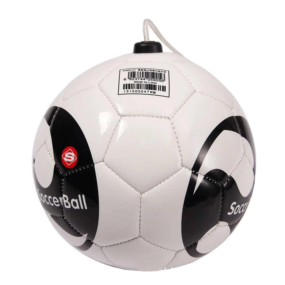 Beginner Soccer Training Ball with Kick Practice Belt – Size 2