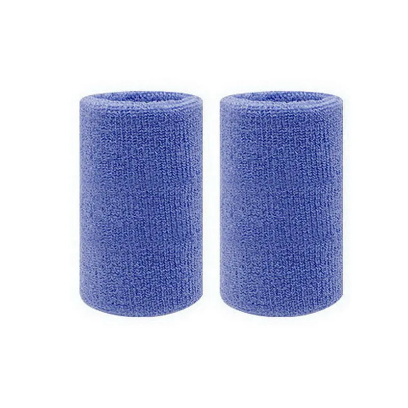 2PCS Sports Wrist Sweatbands – Absorbent Wrist Guards