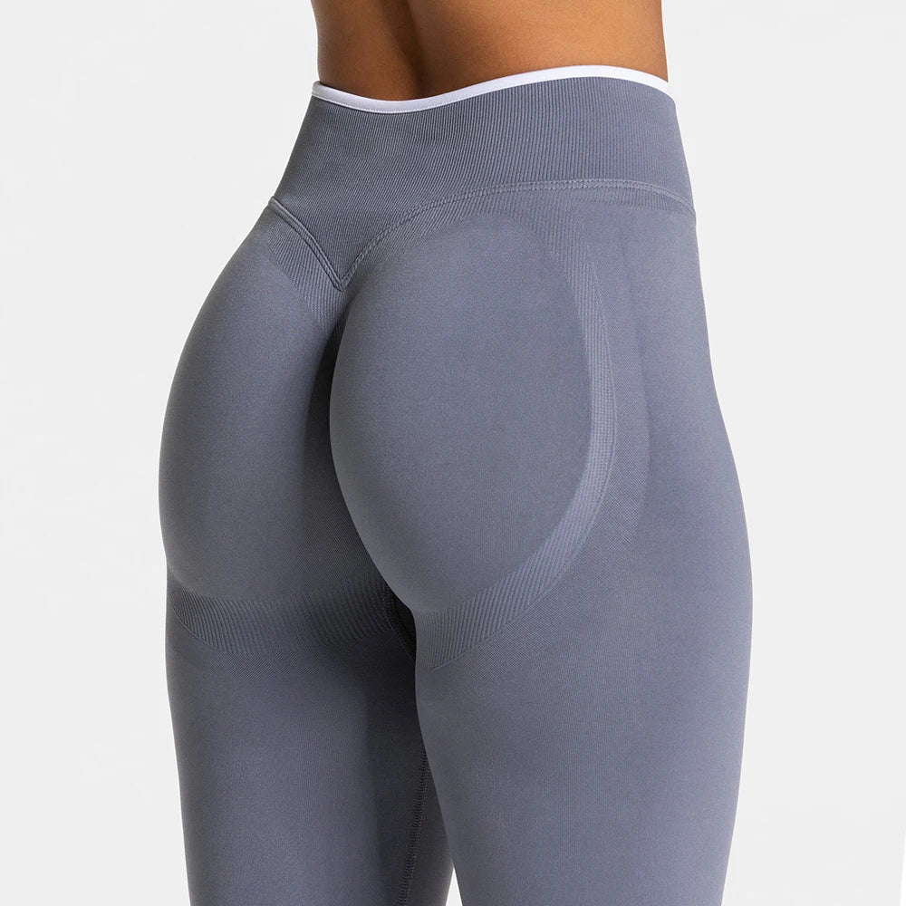 Women High Waist Seamless Scrunch Yoga Leggings
