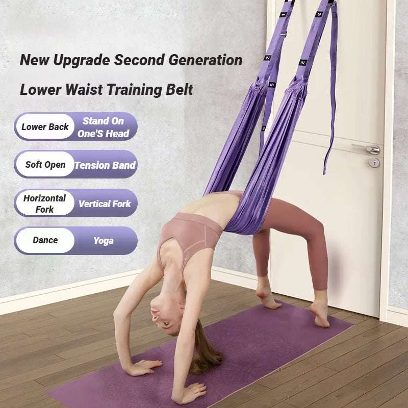 Adjustable Aerial Yoga Strap & Leg Splits Trainer