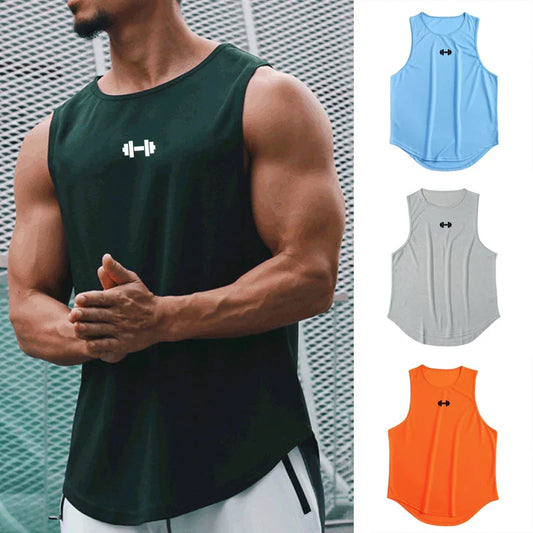 Men’s Quick-Dry Loose Gym Tank Top – Basketball Vest