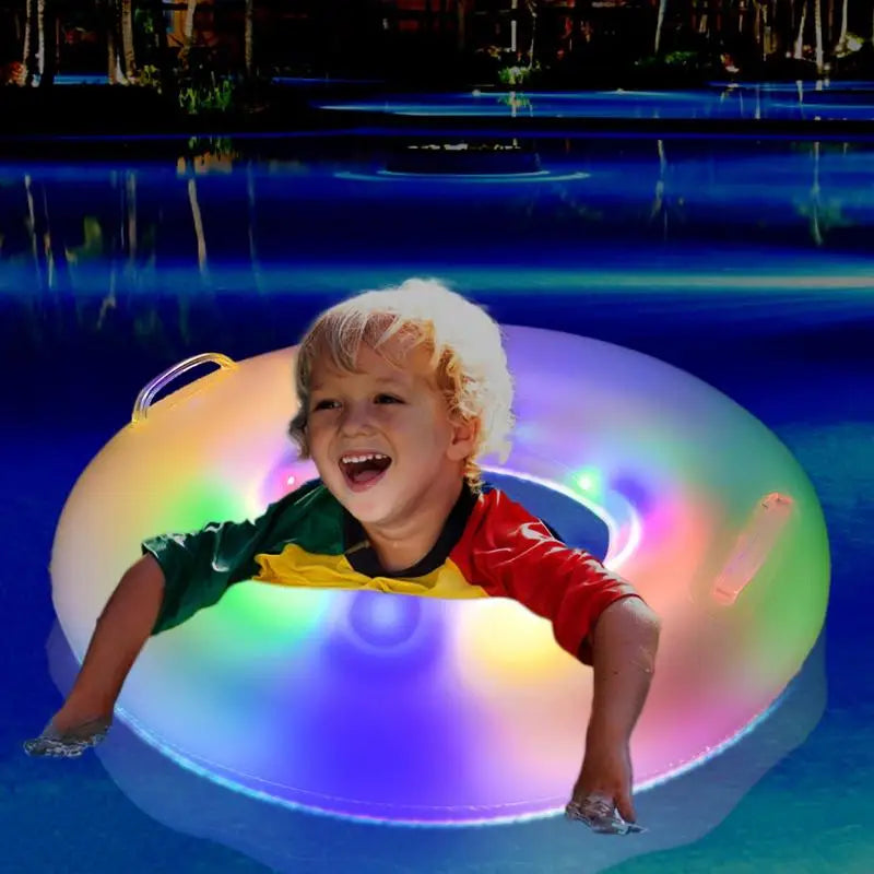 Inflatable Light-Up Swimming Ring
