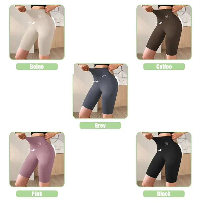 Women’s High Waist Gym & Cycling Shorts (M–XL)