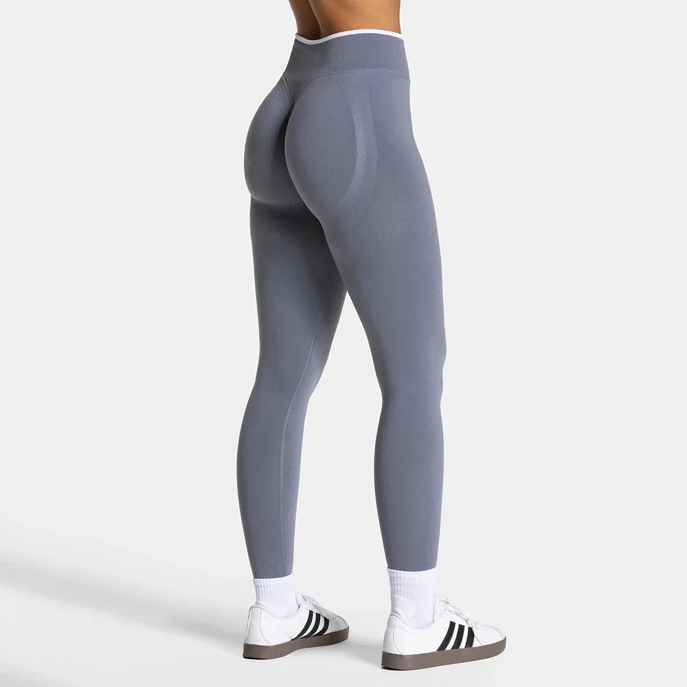Women High Waist Seamless Scrunch Yoga Leggings