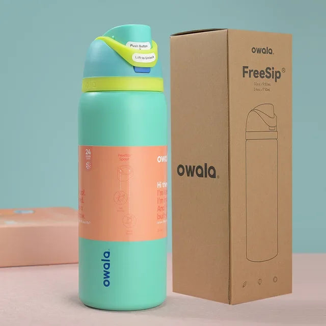 Owala 32oz Insulated Water Bottle with Straw – BPA-Free Stainless Steel