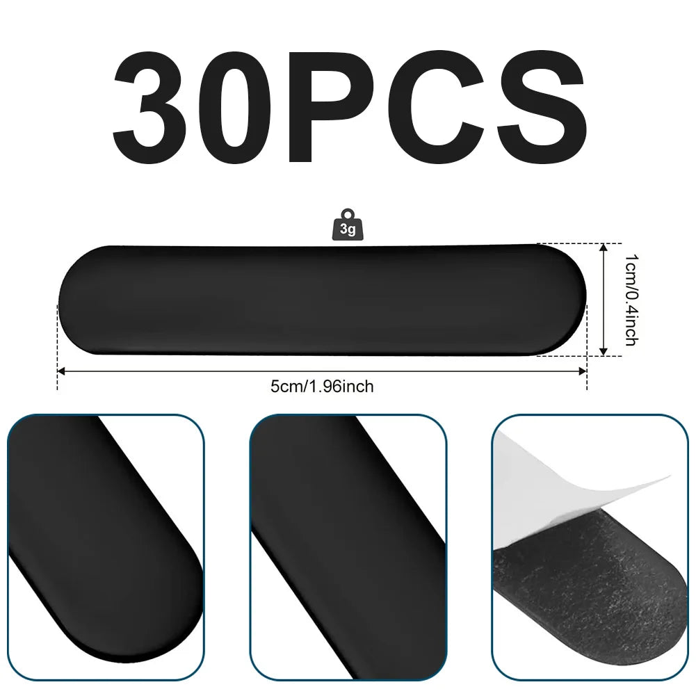 30Pcs Pickleball Paddle Weight Tape Strips