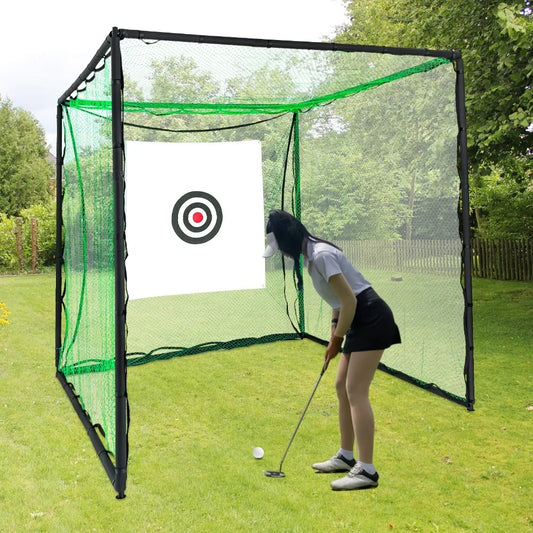 Golf Practice Hitting Net – 250x250x250cm Swing Trainer