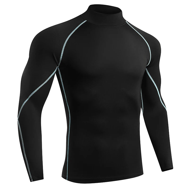 Men’s Quick-Dry Long Sleeve Compression Running Shirt