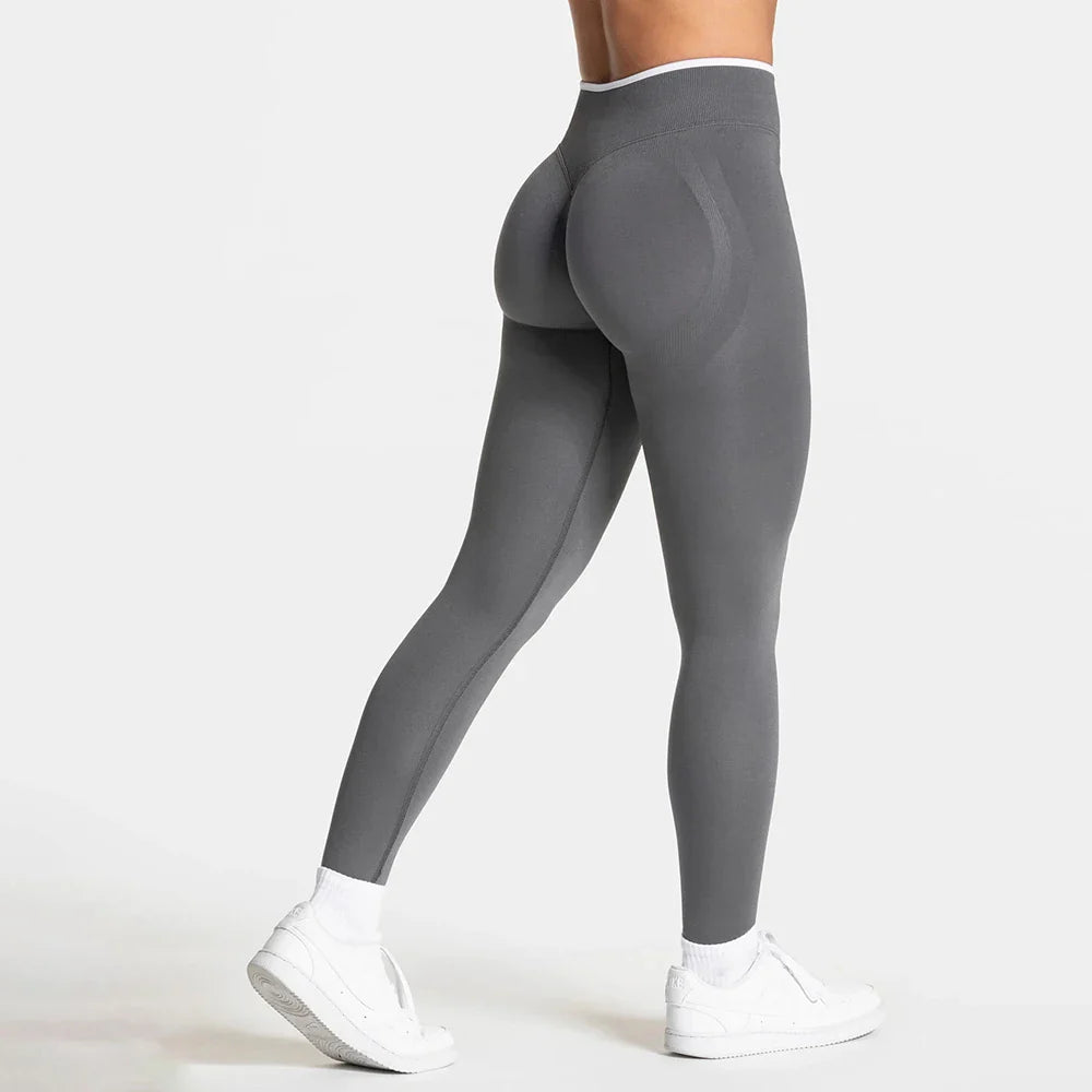 Women High Waist Seamless Scrunch Yoga Leggings