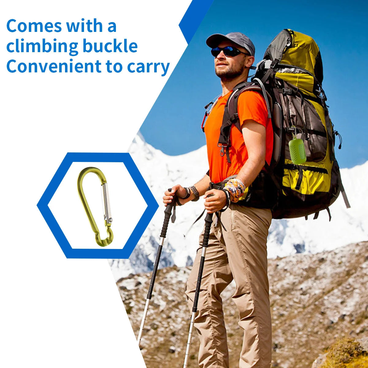 Portable Cooling Towel with Silicone Case – Quick-Dry Sports Towel