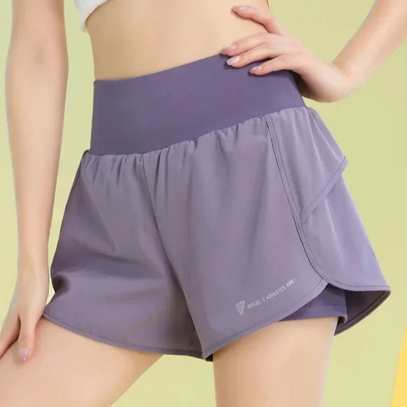 PHIGEER Women Yoga Shorts with Pocket – Lightweight Gym Shorts