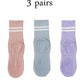 Women’s Non-Slip Pilates & Yoga Socks – 4 Pairs