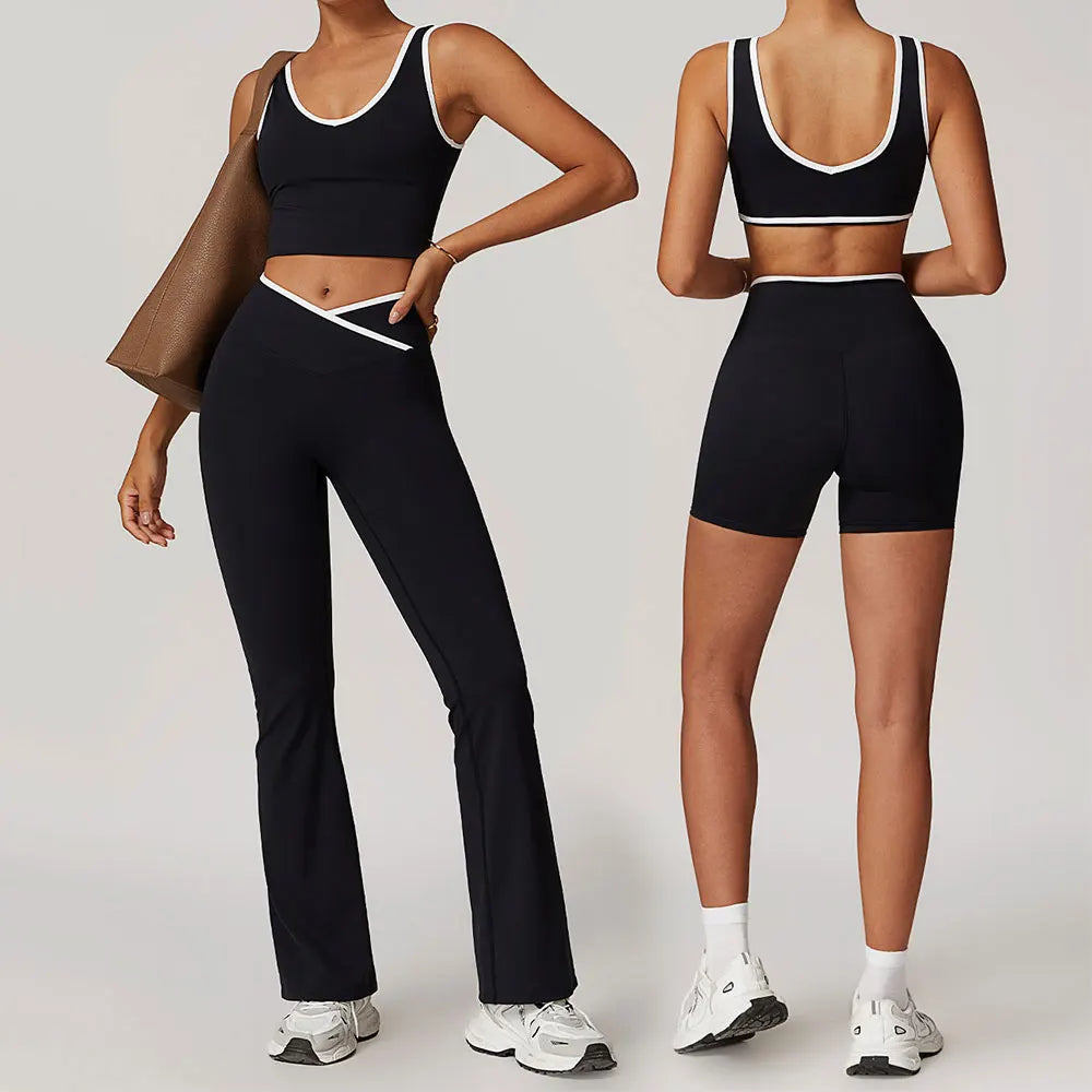2-Piece Women’s Nude-Feel Yoga Set – Sport Bra & Leggings
